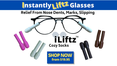 iLiftz Cozy Socks prevent eyeglass dents, marks, and slipping